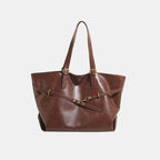 Light brown leather shoulder bag